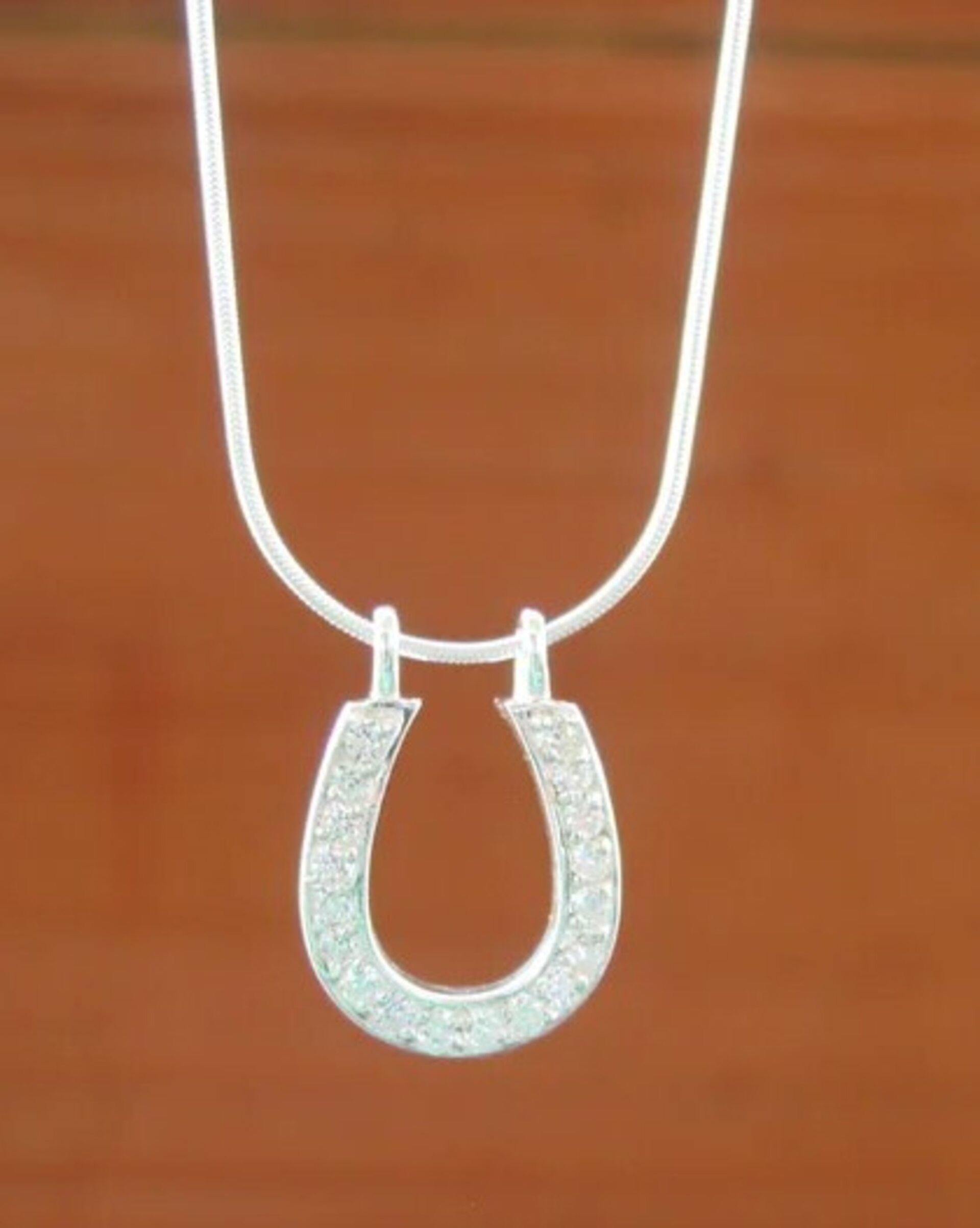 CONJUNTO DE PLATA DE LEY 925 - HERRADURA CZ - 2