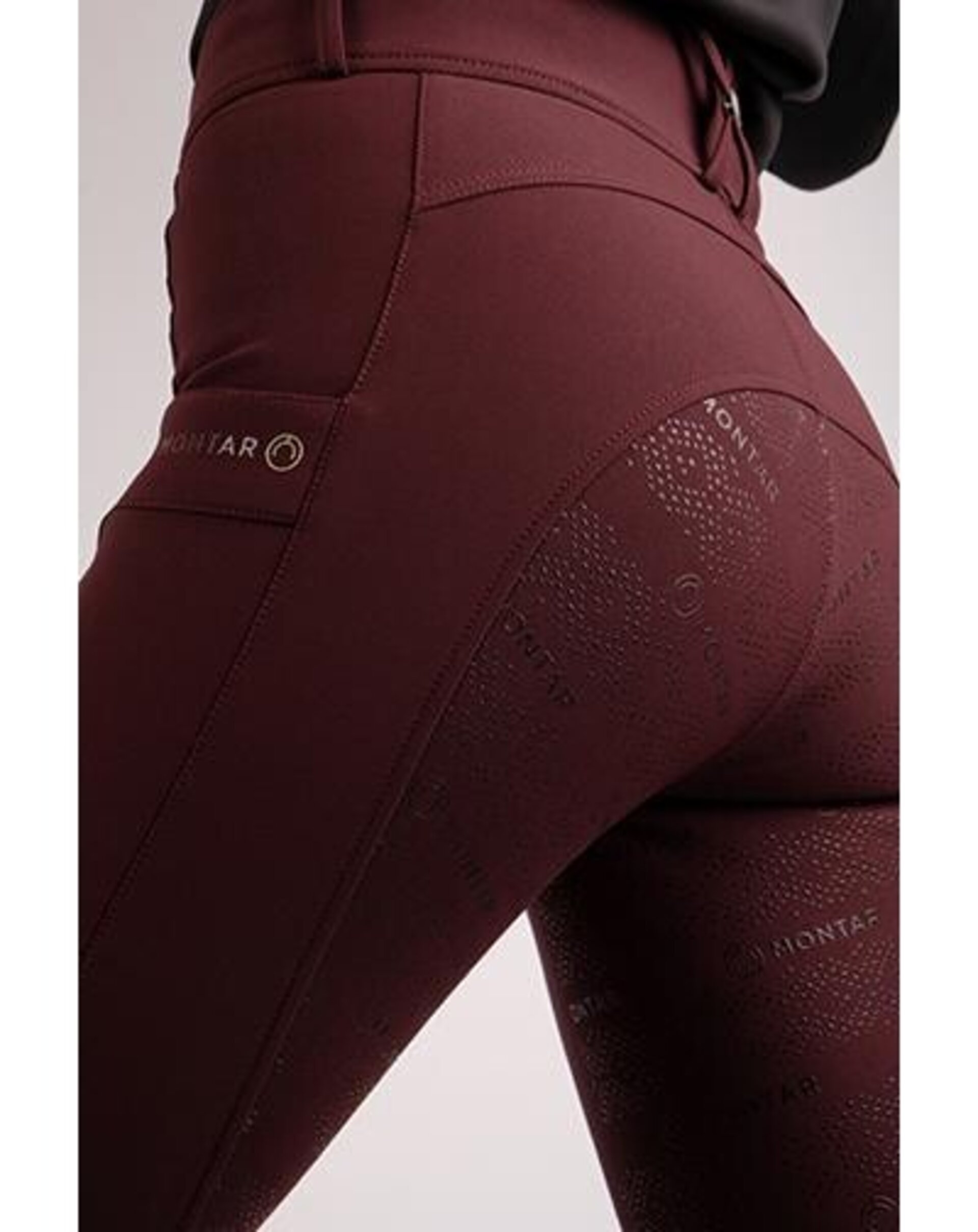 PANTALON DE MONTAR AURORA YATI - FULL GRIP - CIRUELA - 2