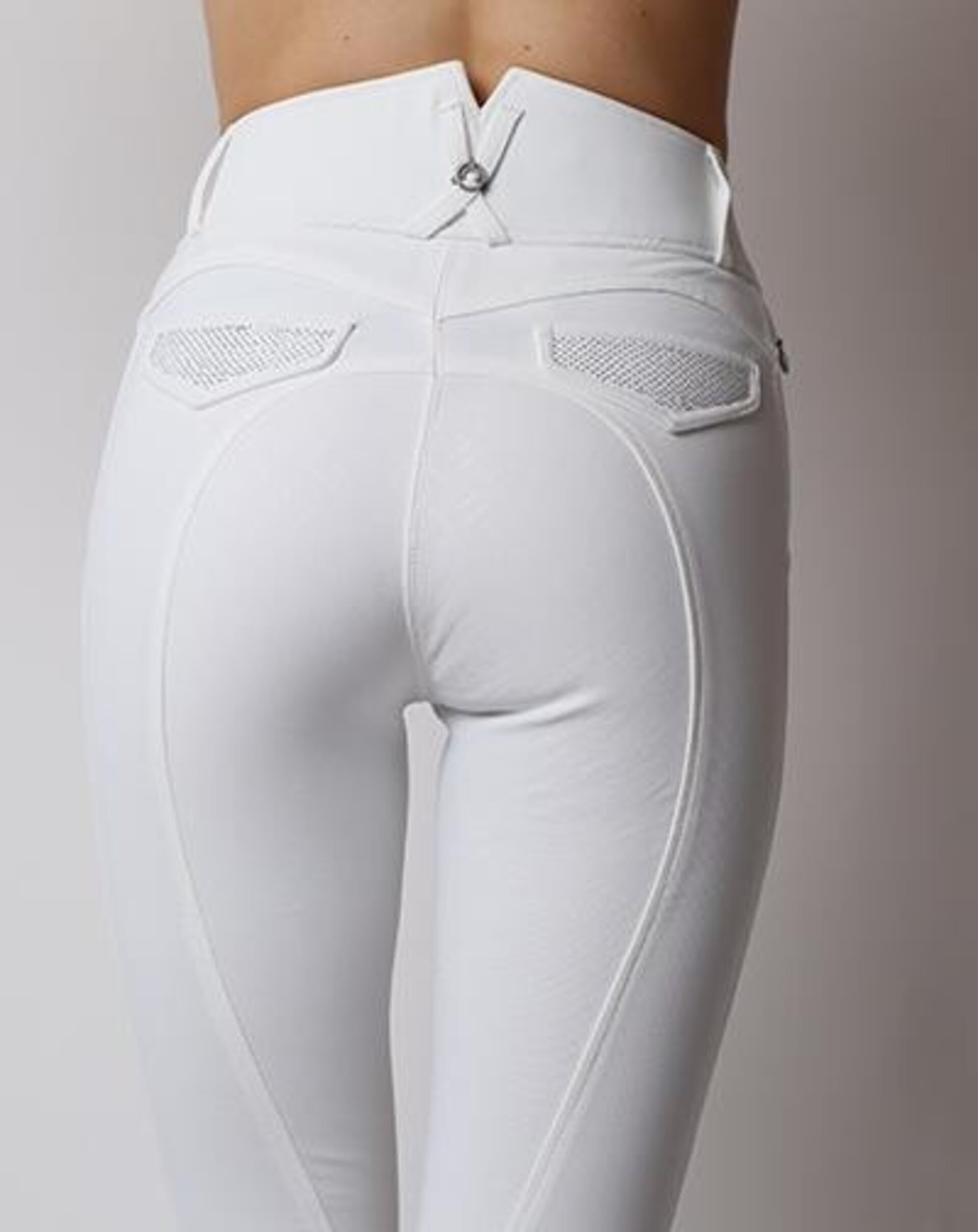 PANTALON DE MONTAR BRIELLA YATI - FULL GRIP - BLANCO - 4