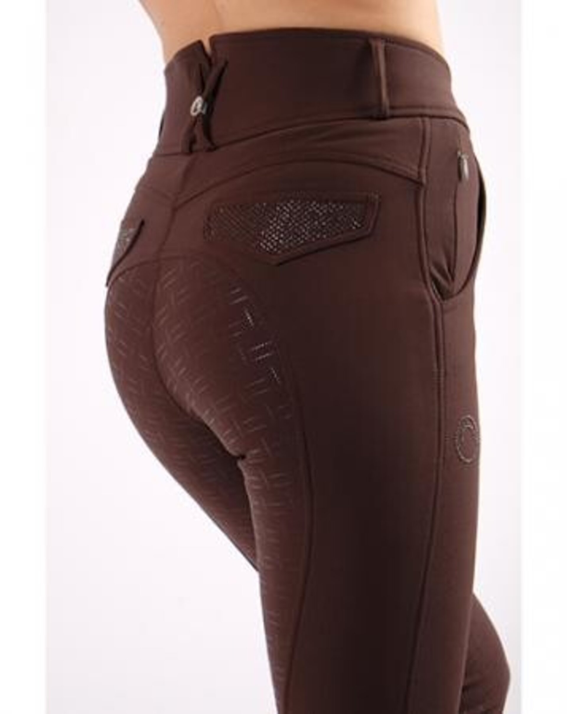 PANTALON DE MONTAR BRIELLA YATI - FULL GRIP - MARRÓN - 4