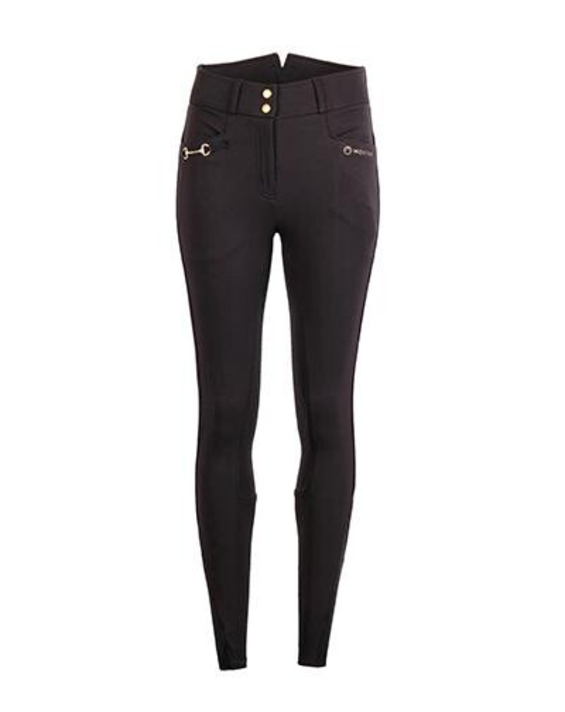 PANTALON DE MONTAR MOLLY YATI - FULL GRIP - NEGRO "EDICIÓN DORADA" - 2