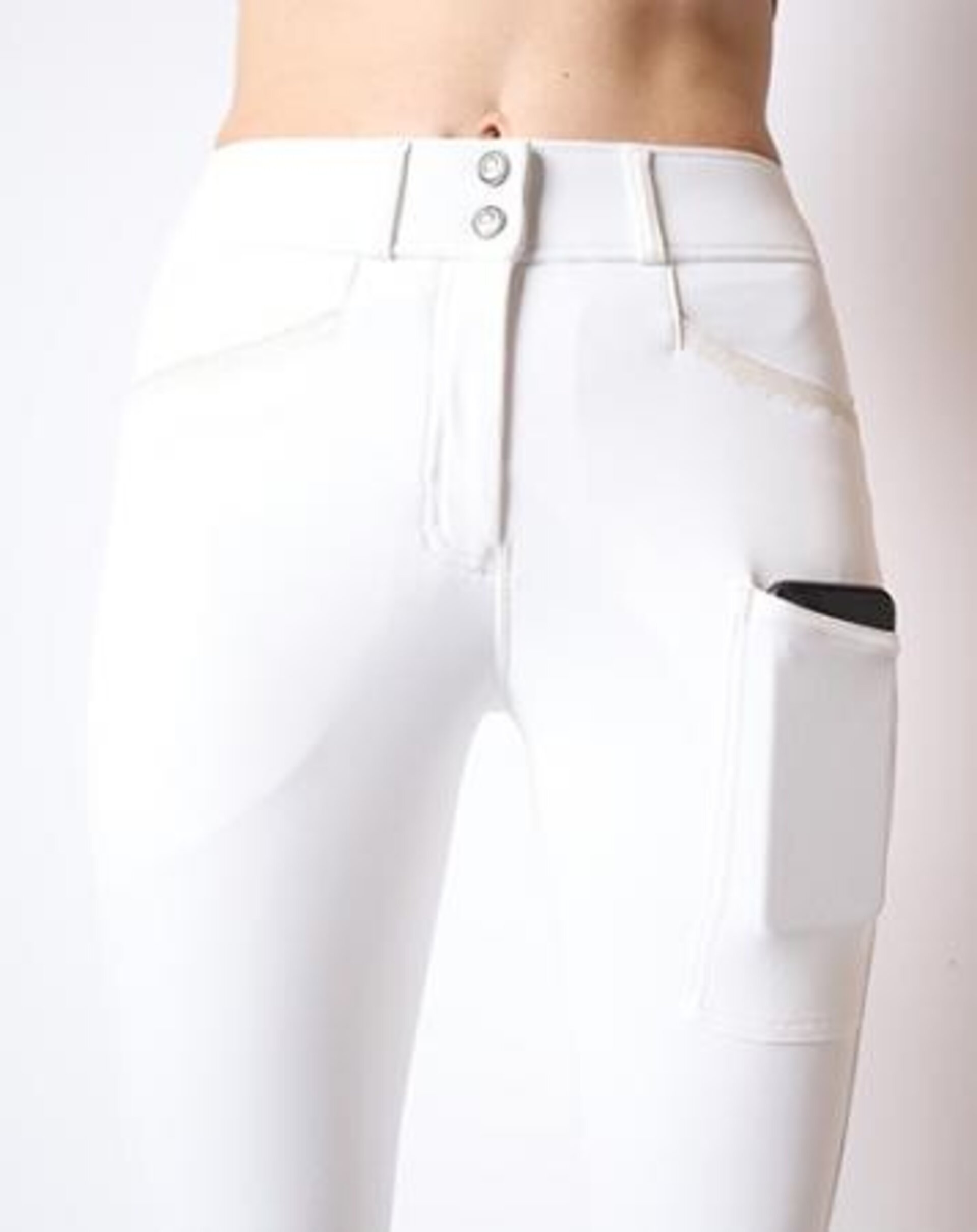 PANTALONES DE MONTAR ARMANI YATI - FULL GRIP - BLANCO - 3