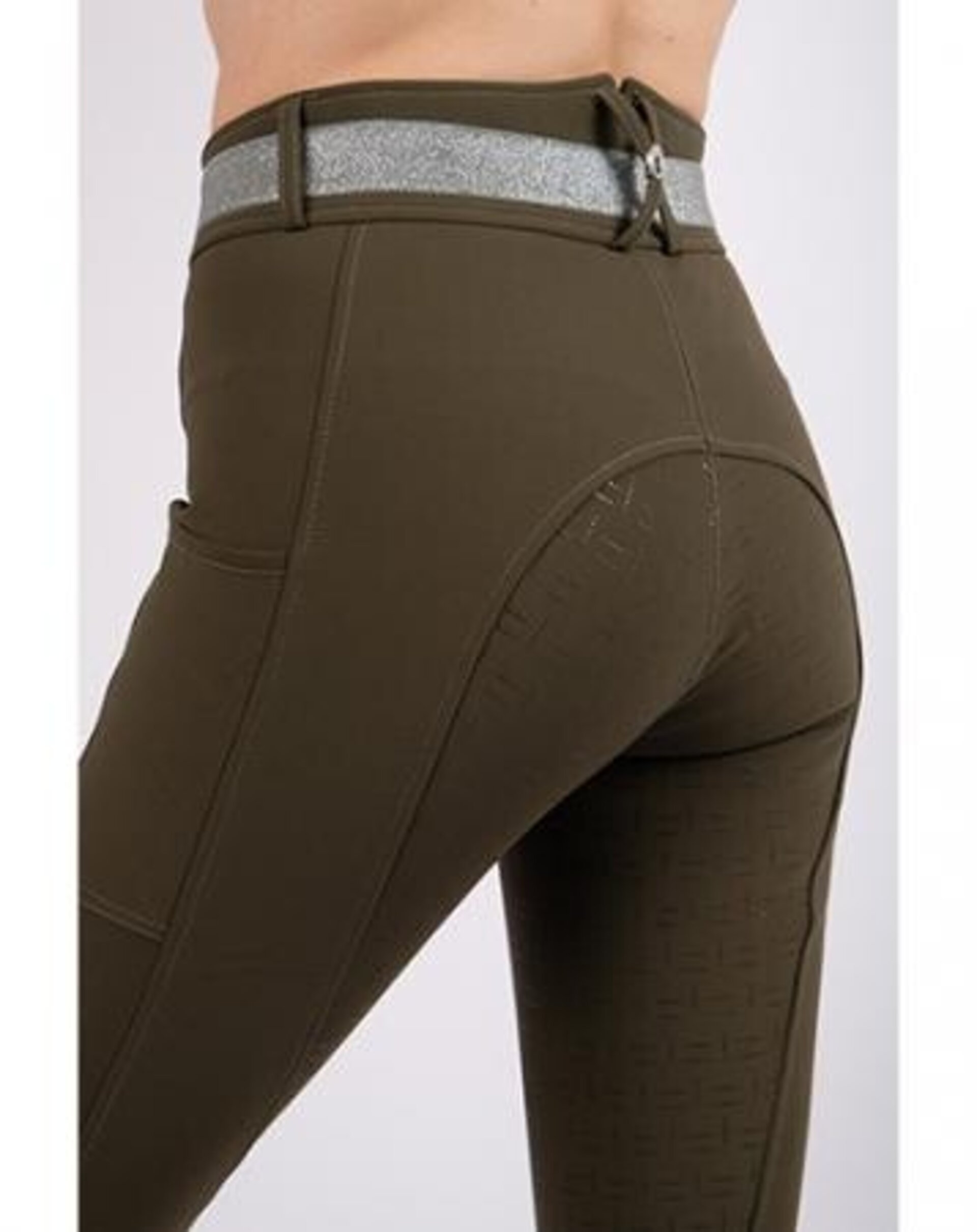 PANTALON DE MONTAR OLIVIA YATI - FULL GRIP - VERDE OLIVA - 2