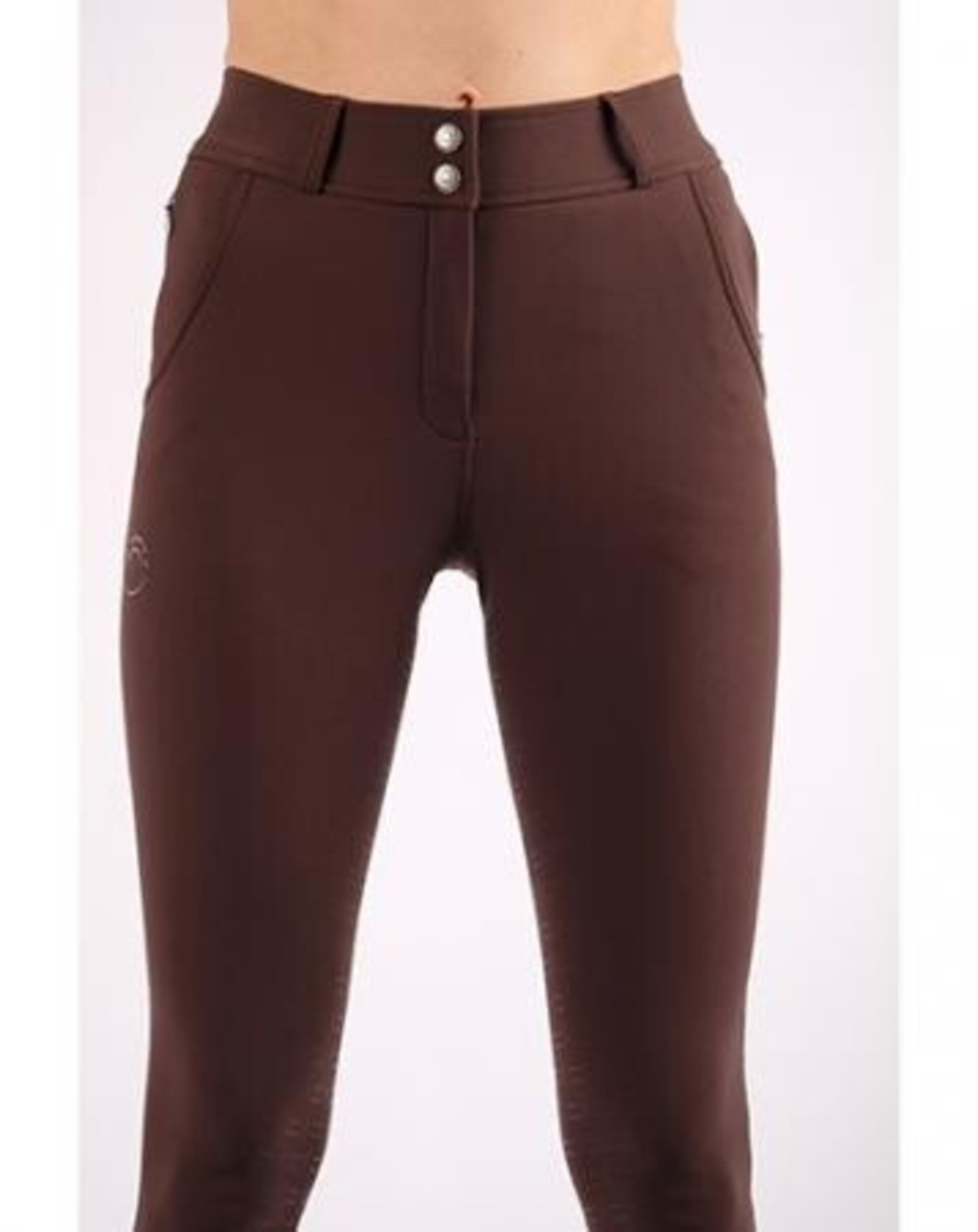 PANTALON DE MONTAR BRIELLA YATI - FULL GRIP - MARRÓN - 2