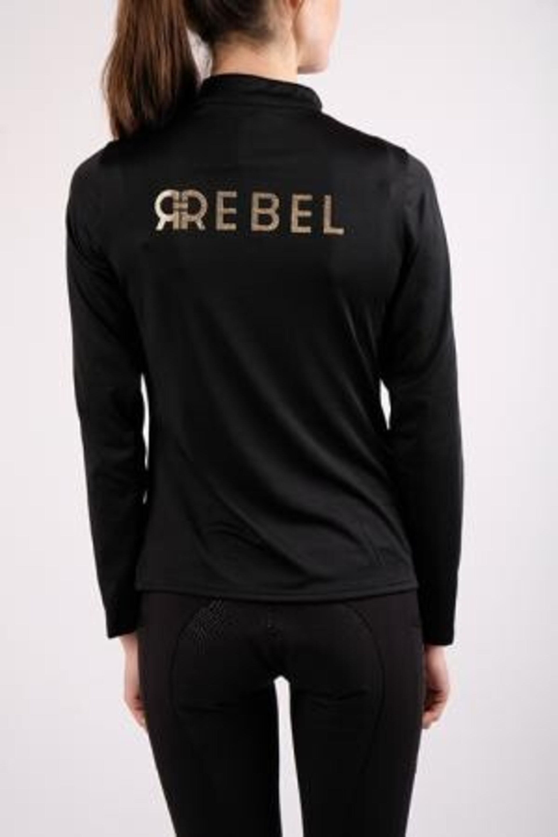 POLO REBEL ESTAMPADO MANGA LARGA - NEGRO - 3