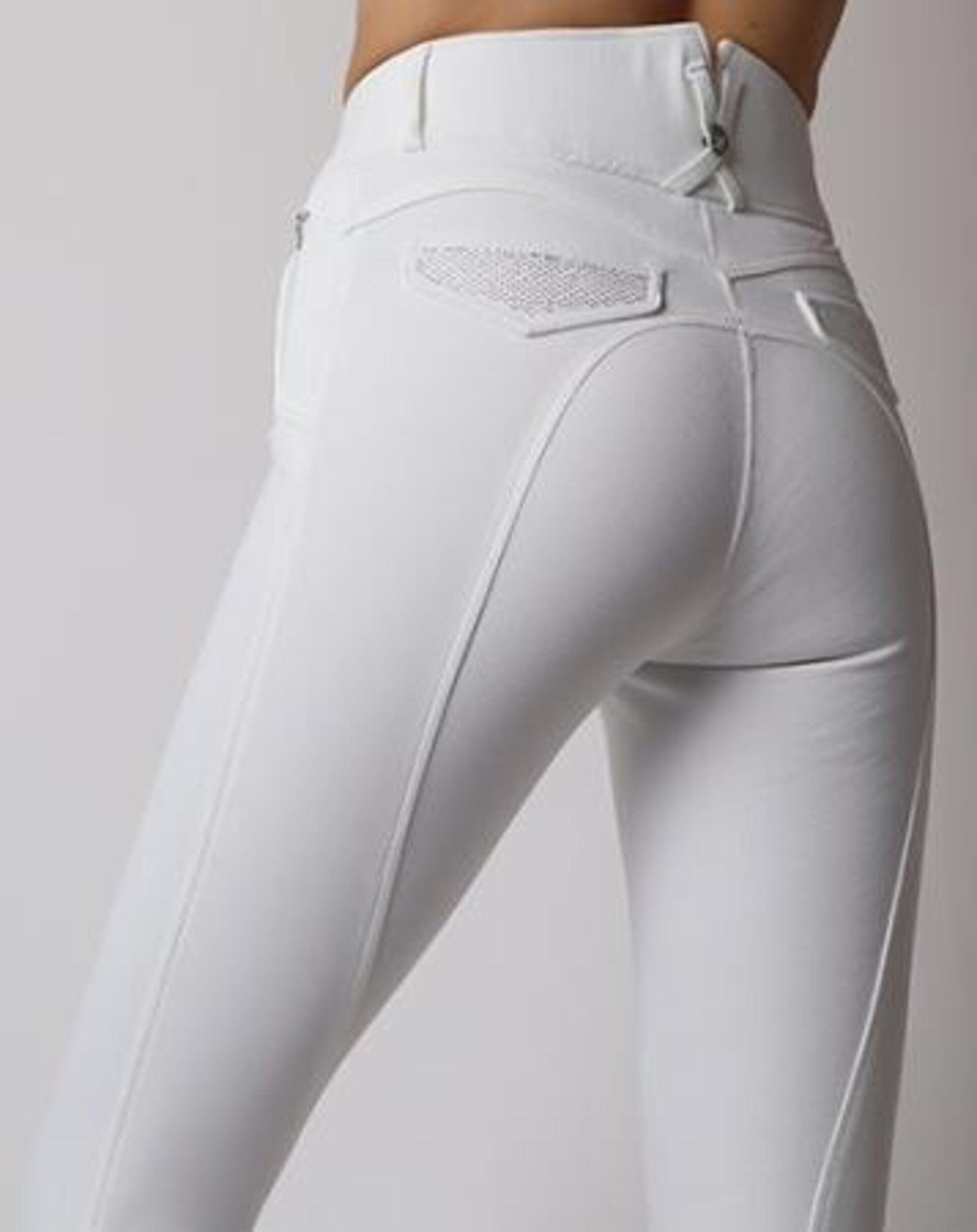 PANTALON DE MONTAR BRIELLA YATI - FULL GRIP - BLANCO - 3