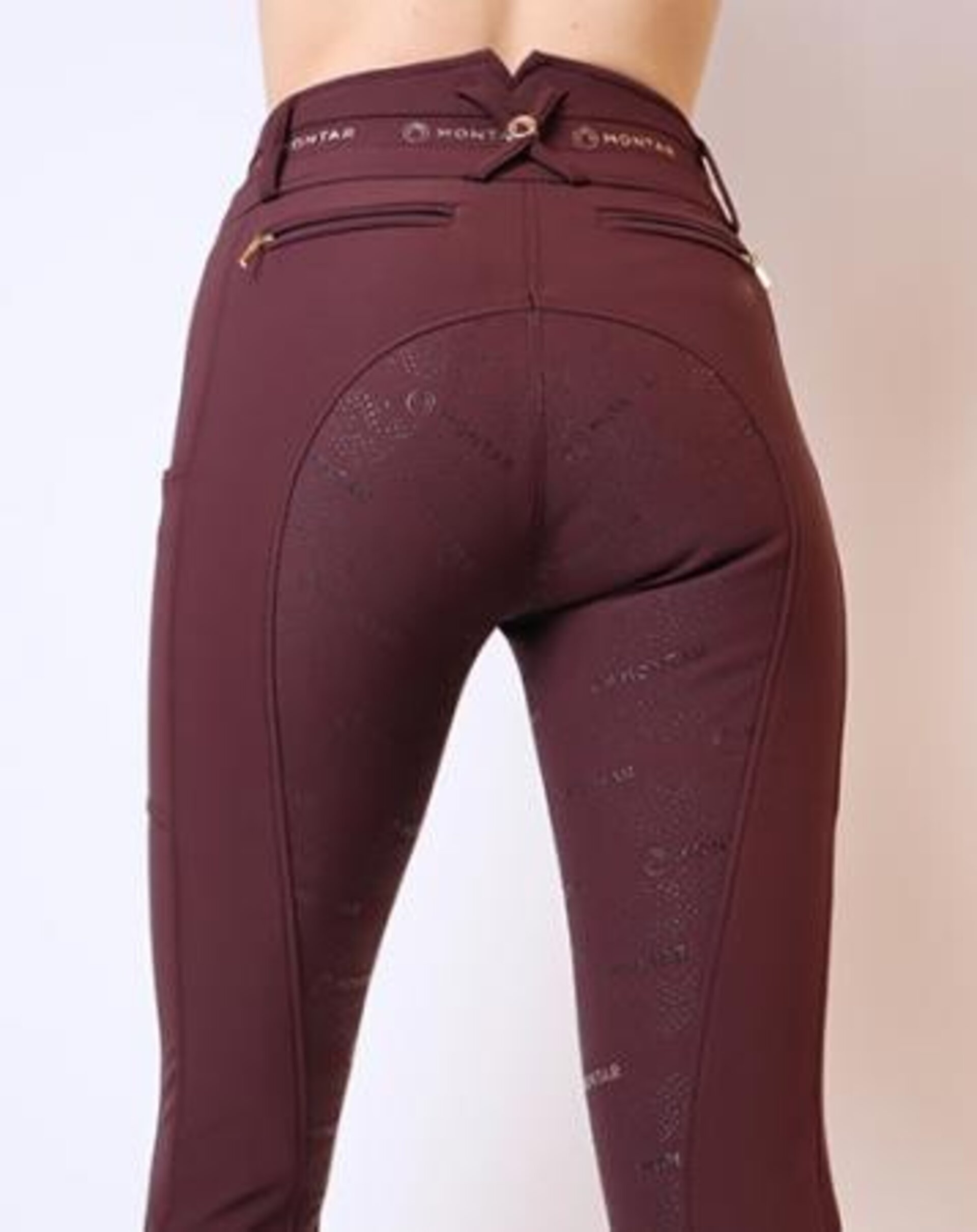 PANTALON DE MONTAR LUNA YATI - FULLGRIP - CIRUELA - 2