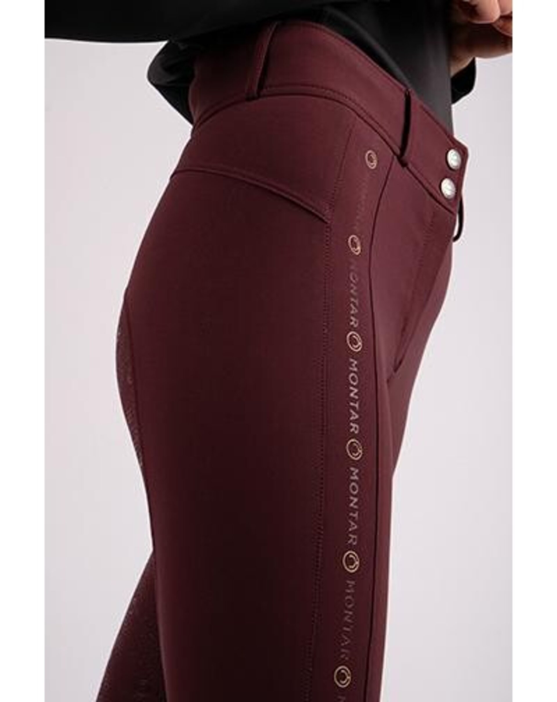 PANTALON DE MONTAR AURORA YATI - FULL GRIP - CIRUELA - 5