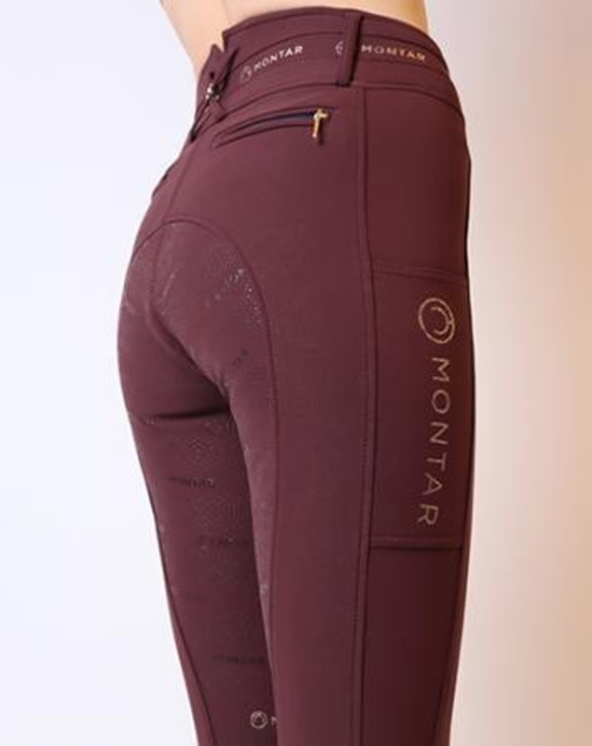 PANTALON DE MONTAR LUNA YATI - FULLGRIP - CIRUELA - 3